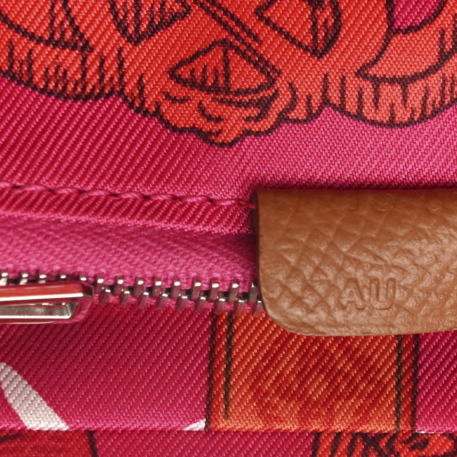 Hermes Epsom Silk'in Compact Wallet Gold Rose Mexico Bougainvillier 14 of 16