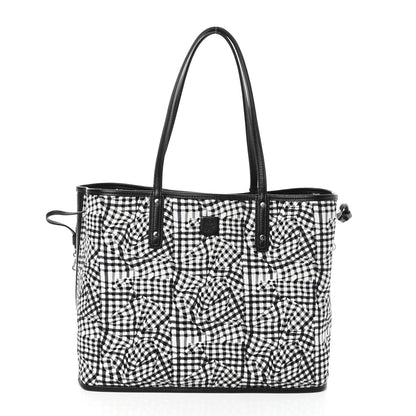 MCM Visetos Medium Project Reversible Shopper Tote Black 3 of 14