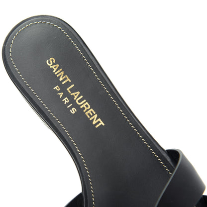Saint Laurent Calfskin Nu Pied 05 Slide Sandals 36 Black 8 of 10