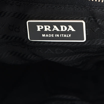 Prada Tessuto Nylon Vitello Daino Hobo Black 6 of 8