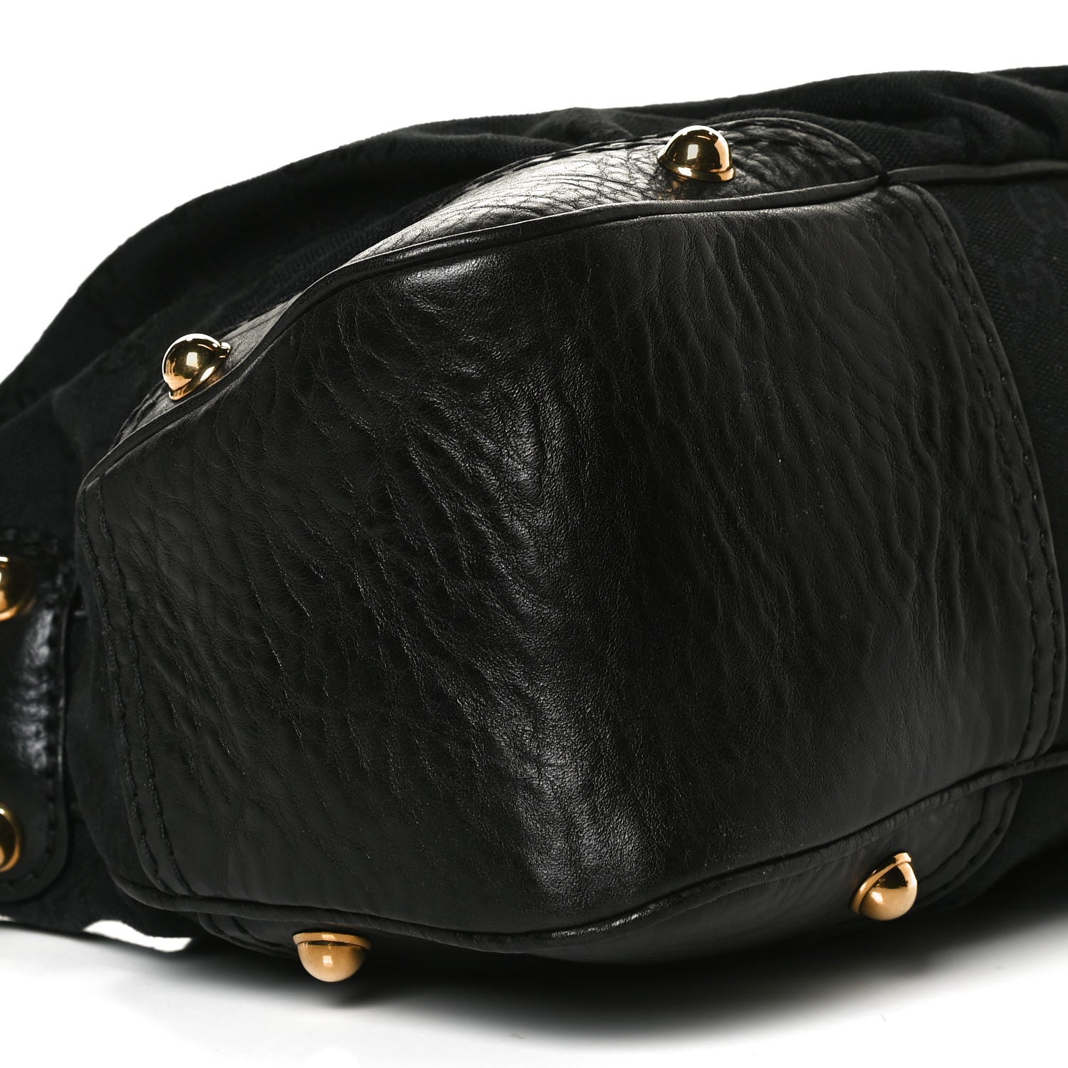 Gucci Monogram Medium Jockey Hobo Black 9 of 14