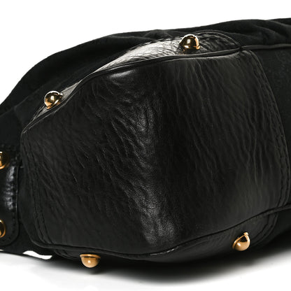 Gucci Monogram Medium Jockey Hobo Black 9 of 14