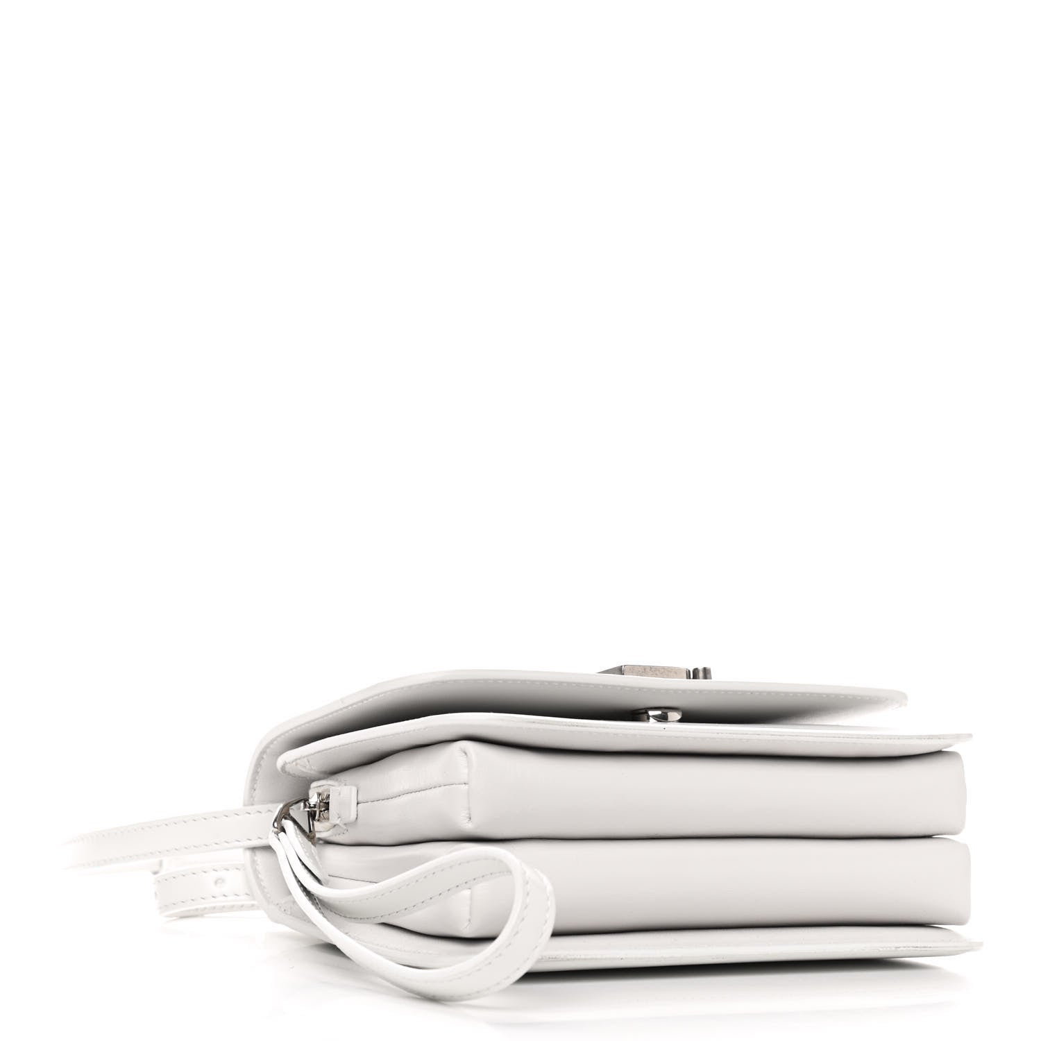 Balenciaga Shiny Box Calfskin Small B Bag White 4 of 8