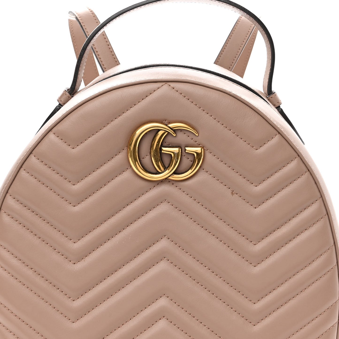 Calfskin Matelasse GG Marmont Dome Backpack Porcelain Rose