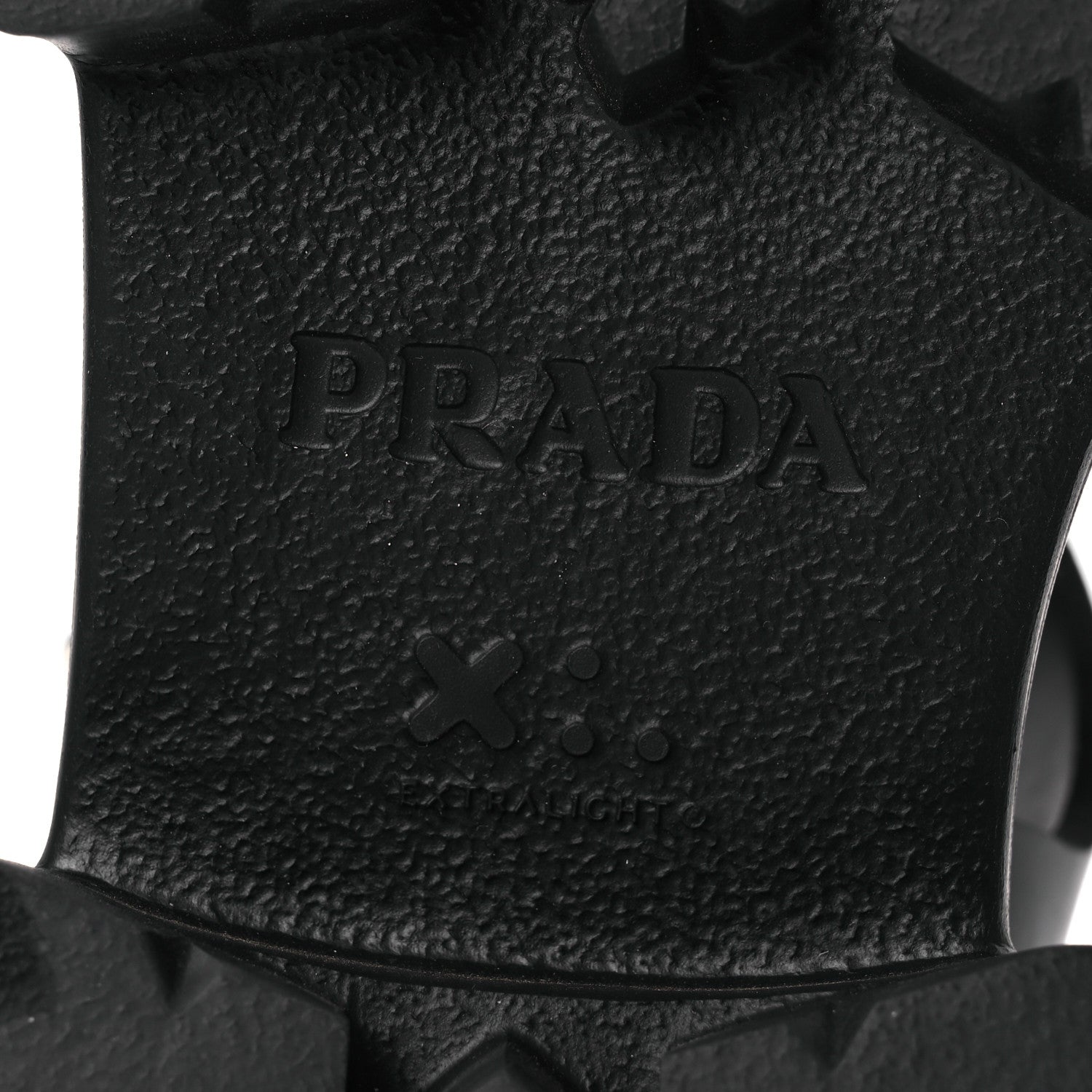 Prada Foam Rubber Triangle Logo Monolith 55mm Cage Sandals 40 Black 7 of 14