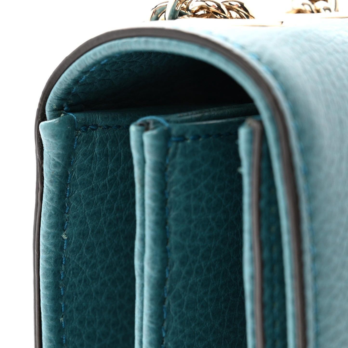 Dollar Calfskin Interlocking G Shoulder Bag Deep Cobalt