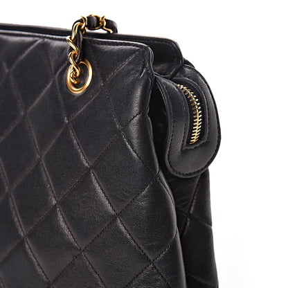 Chanel Lambskin Quilted Shoulder Bag Black 12 of 13