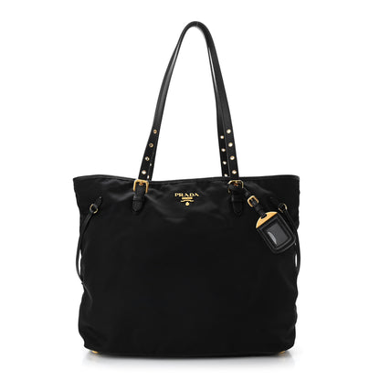 Prada Tessuto Nylon Saffiano Tote Black 1 of 8
