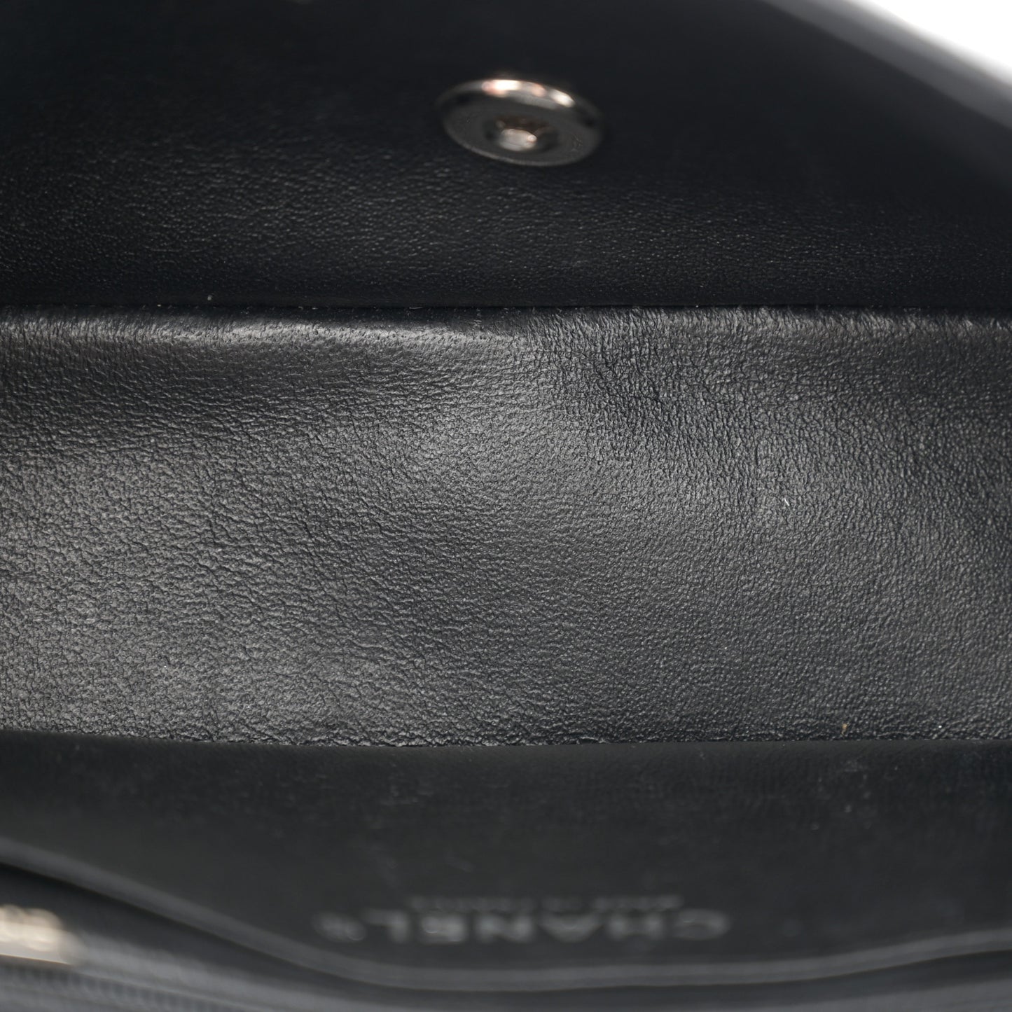 Lambskin Quilted Mini Rectangular Flap Black