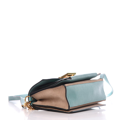 Givenchy Sugar Goatskin Small GV3 Shoulder Bag Light Blue Tan 4 of 9