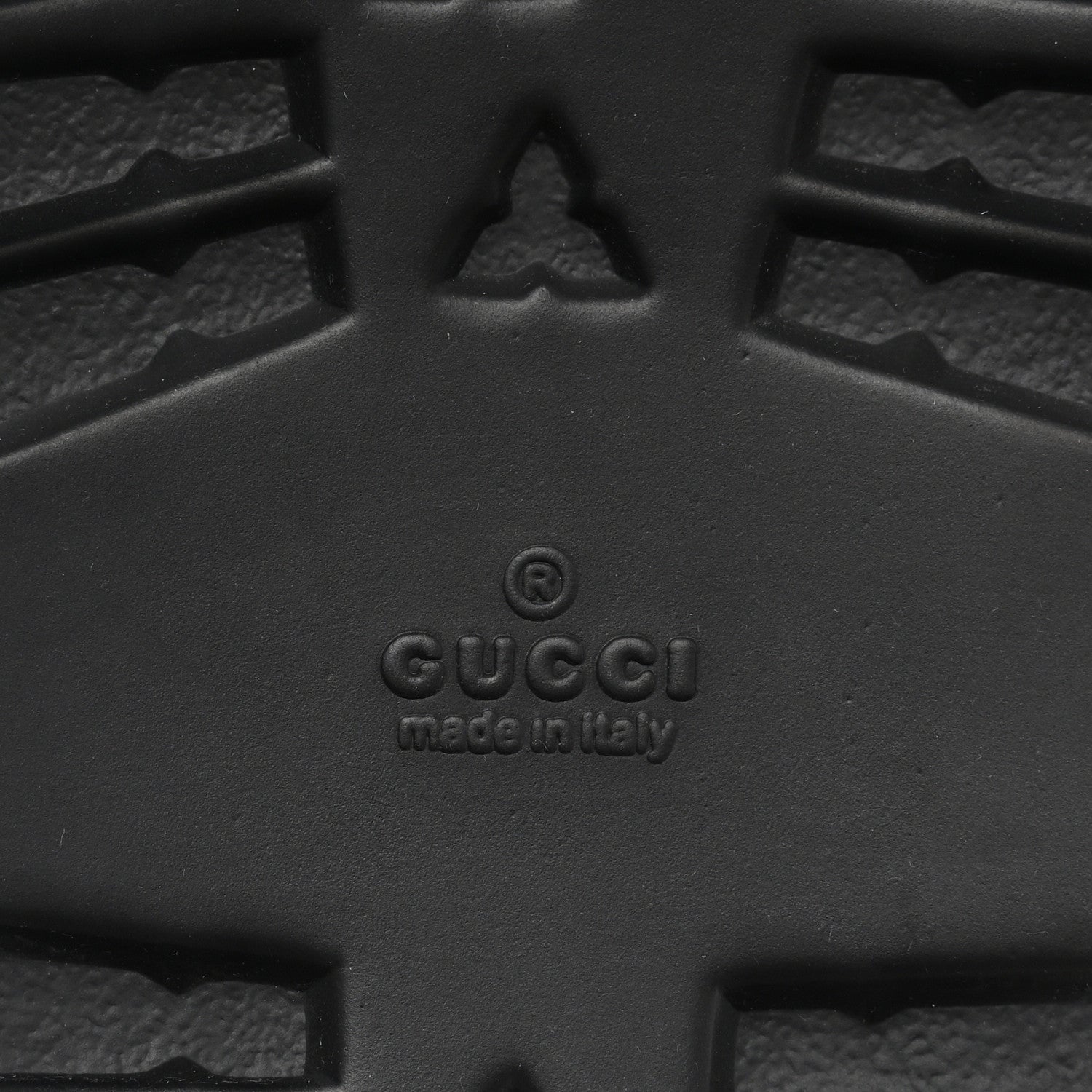 Gucci GG Supreme Monogram Tiger Mens Lug Sole Slide Sandals 8 9 Ebony 6 of 9