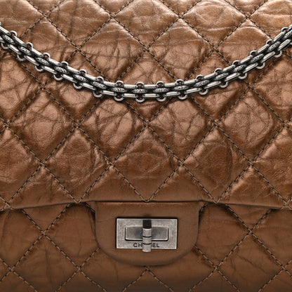 Chanel Metallic Aged Calfskin Quilted 2.55 Reissue 226 Flap Dark Copper 14 of 15