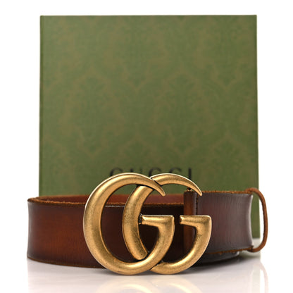 Gucci Faded Calfskin Double G 40mm Belt 95 38 Cuir 8 of 8