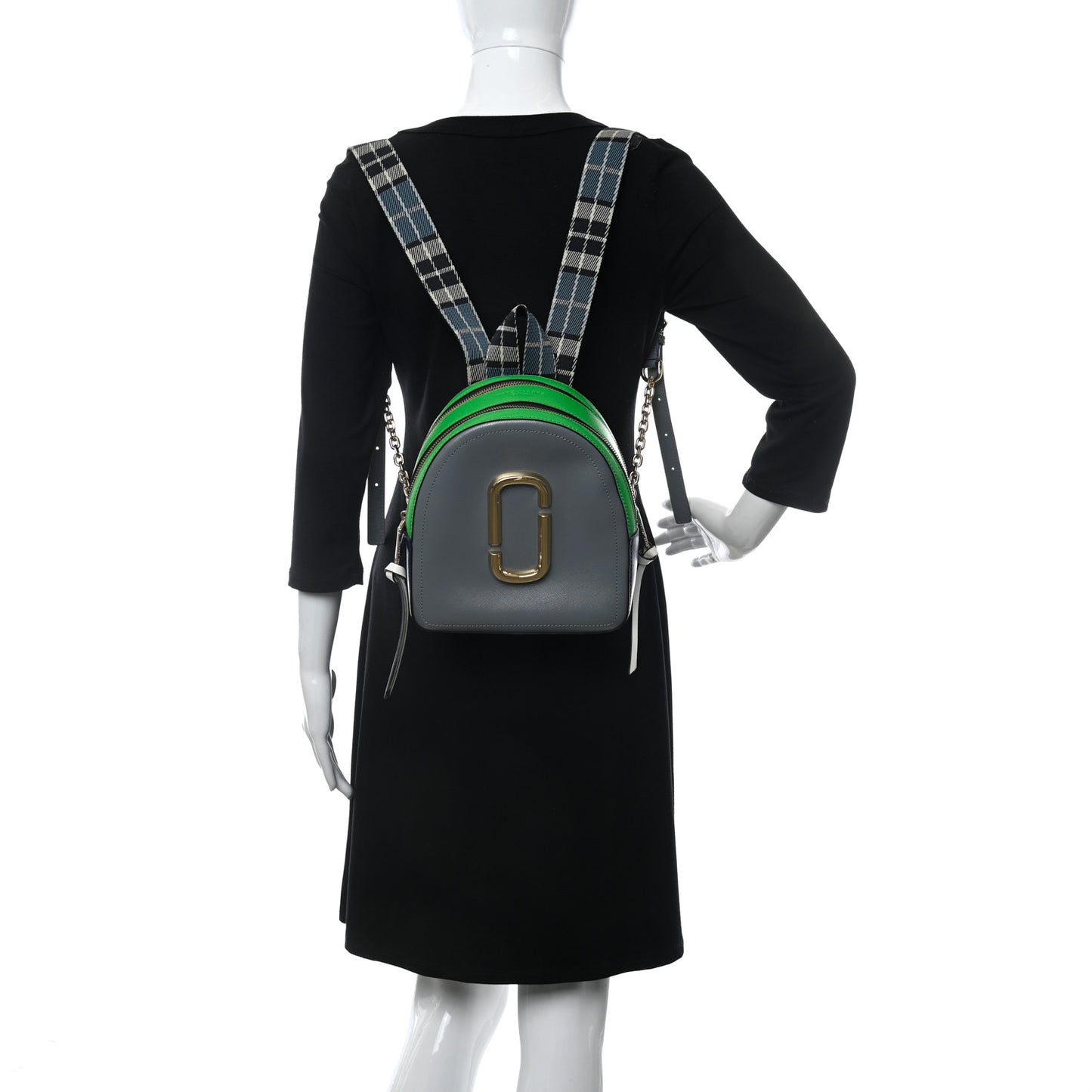 Saffiano Snapshot Backpack Slate Multicolor