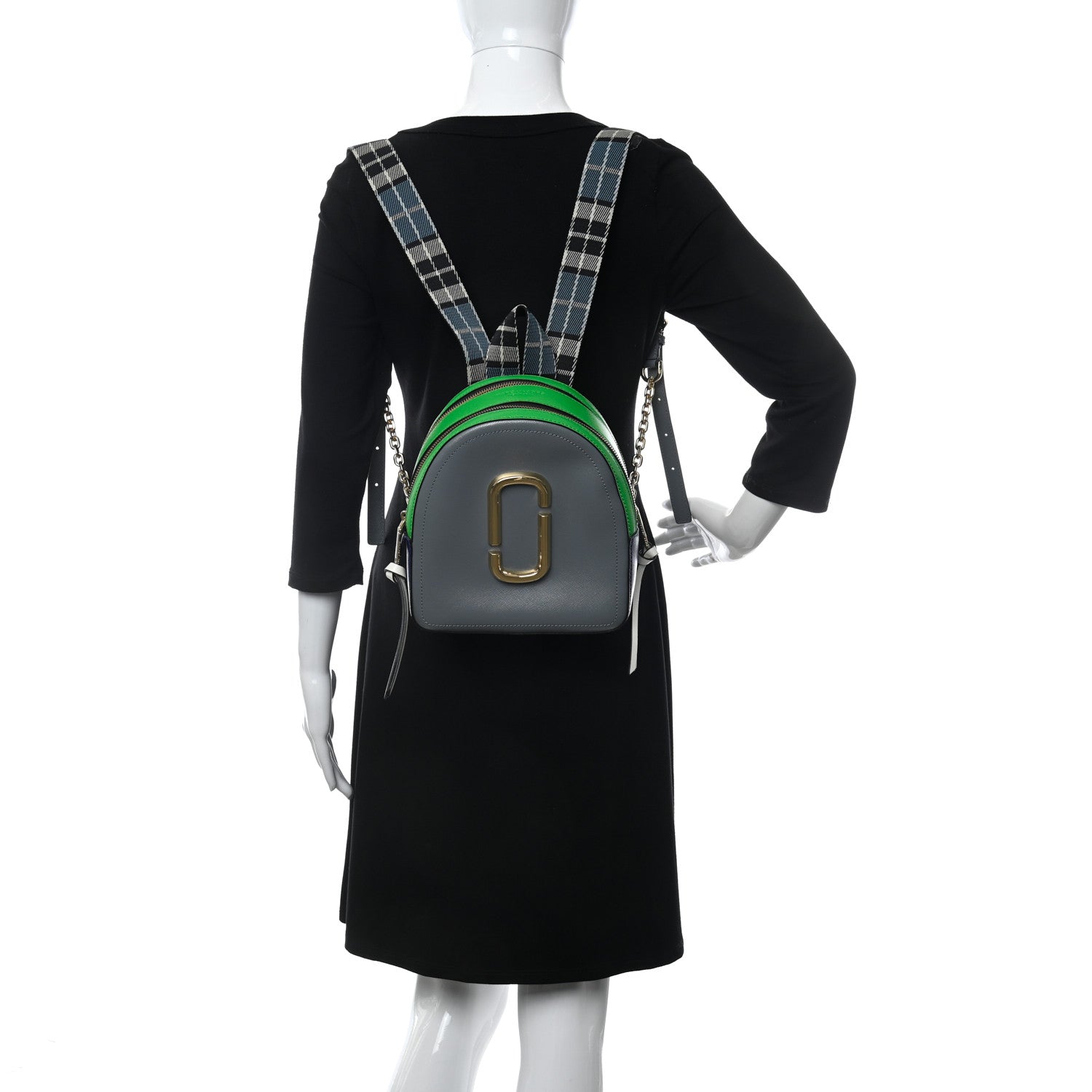 Marc Jacobs Saffiano Snapshot Backpack Slate Multicolor 2 of 12
