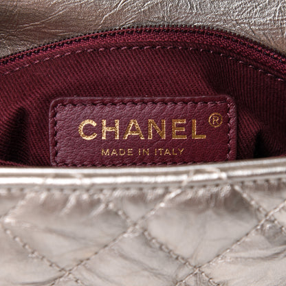 Chanel Metallic Aged Calfskin Quilted Mini Coco Handle Flap Gold 6 of 12