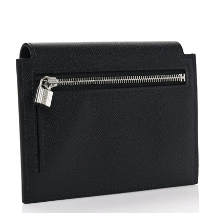 Hermes Epsom Kelly Pocket Compact Wallet Black 3 of 6