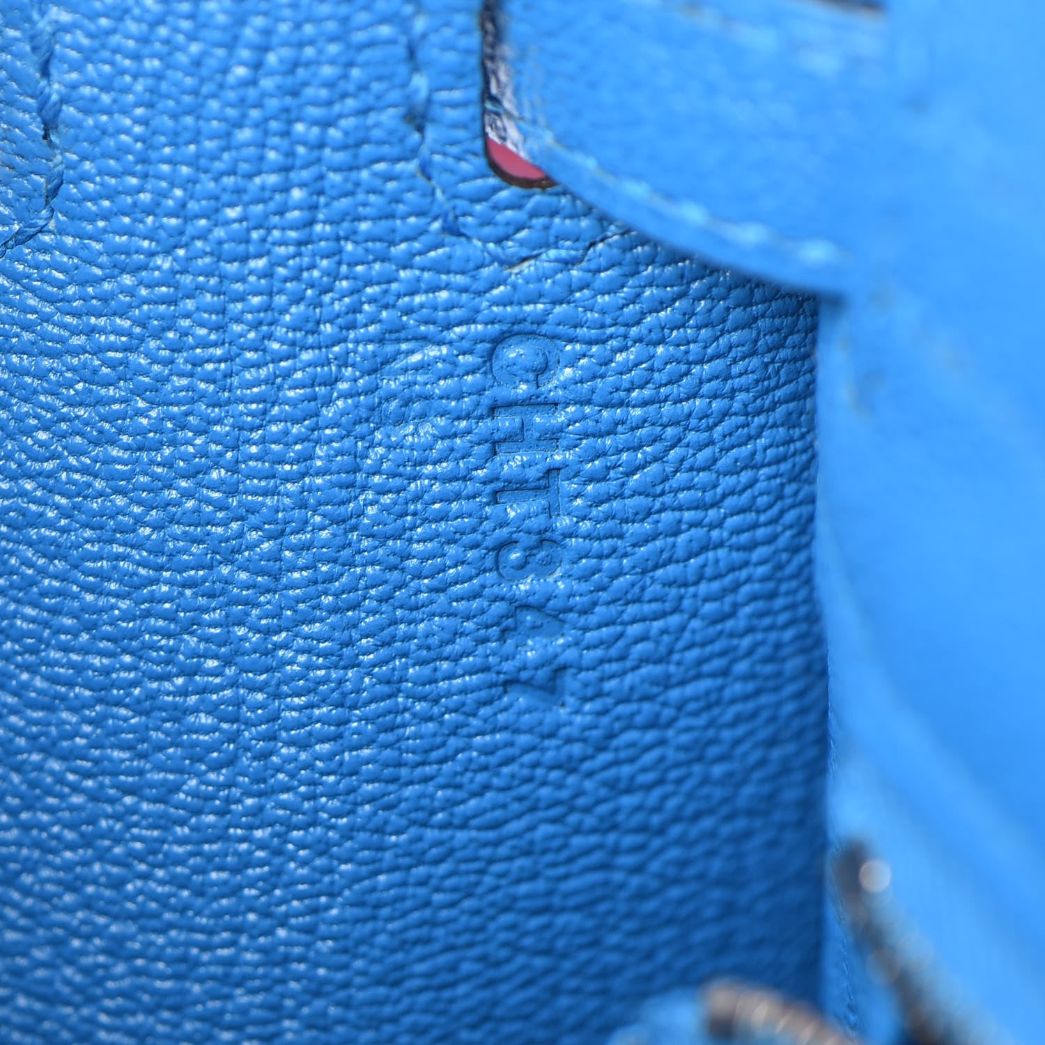 Hermes Chevre Chandra Kelly Sellier 25 Bleu Zanzibar 9 of 41