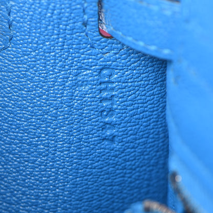 Hermes Chevre Chandra Kelly Sellier 25 Bleu Zanzibar 9 of 41