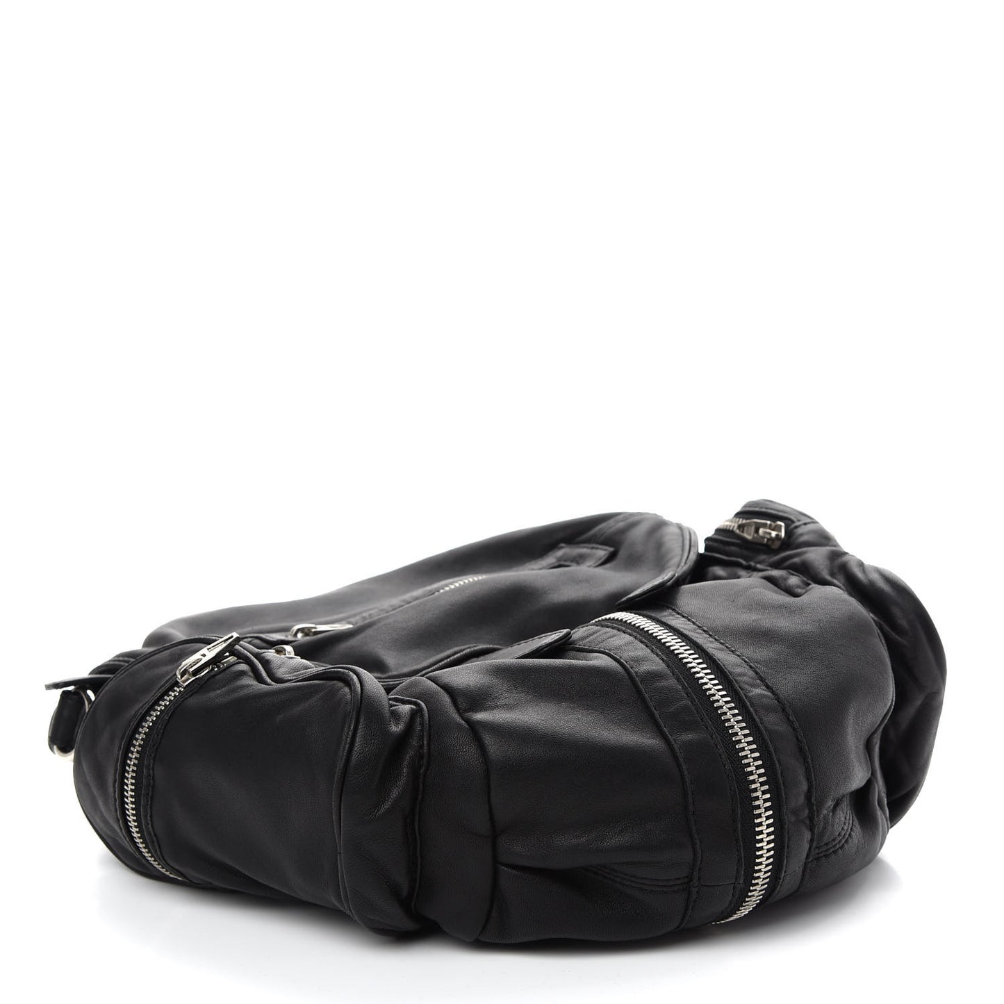 Lambskin Marti Backpack Bag Washed Black Rhodium Hardware