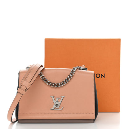 Louis Vuitton Soft Calfskin Lockme II Chain Bag BB Pink Black Magnolia 12 of 12