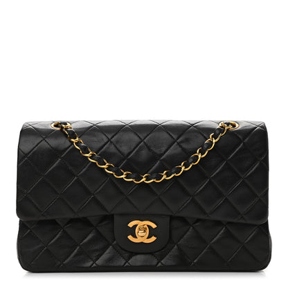 Chanel Lambskin Quilted Medium Double Flap Black 1 of 12