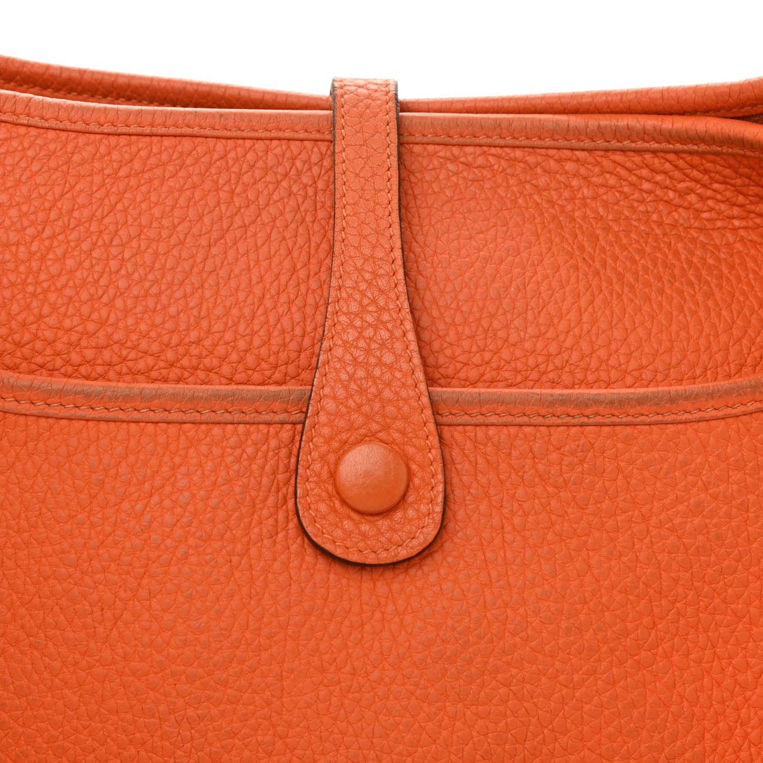 Hermes Taurillon Clemence Evelyne III PM Orange 13 of 14
