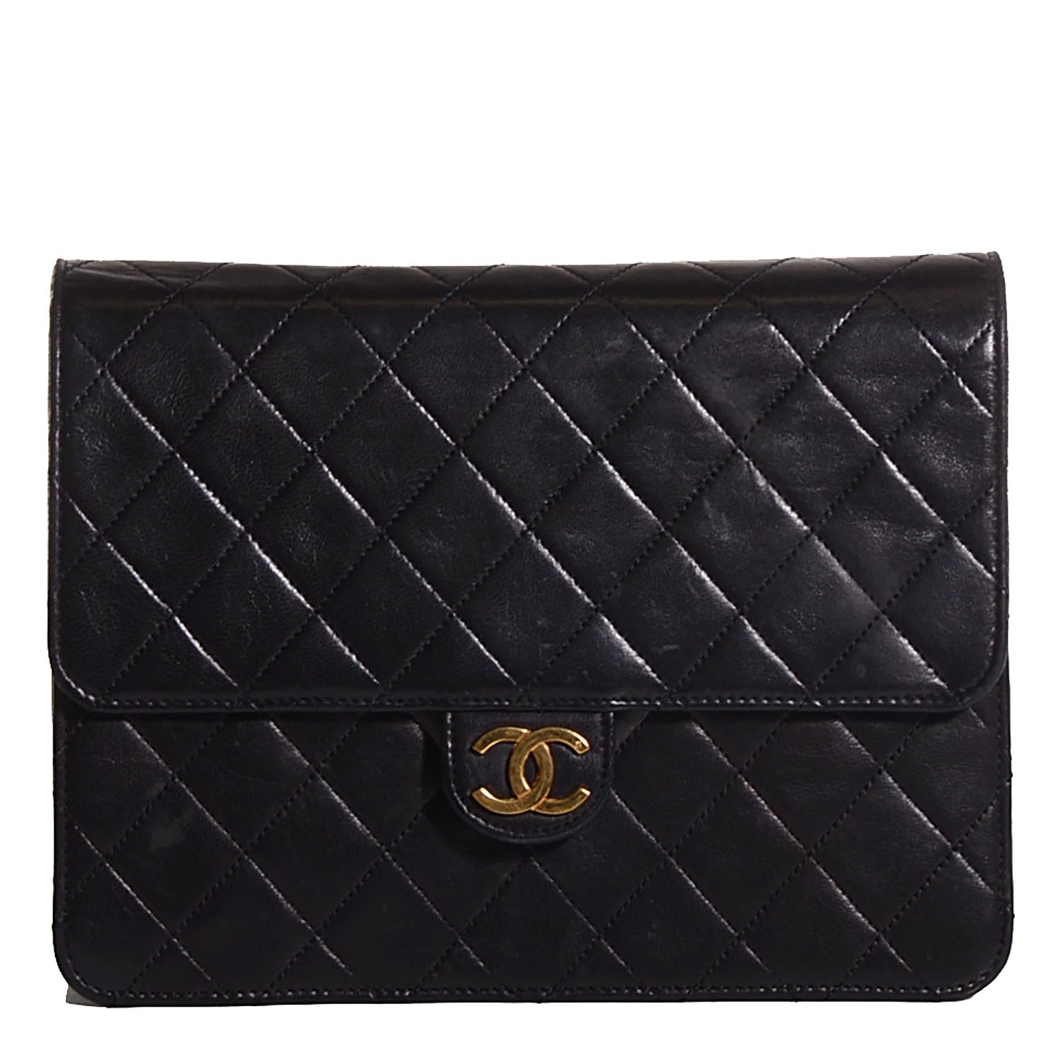Chanel Lambskin Quilted Small Single Flap Black 1 of 8