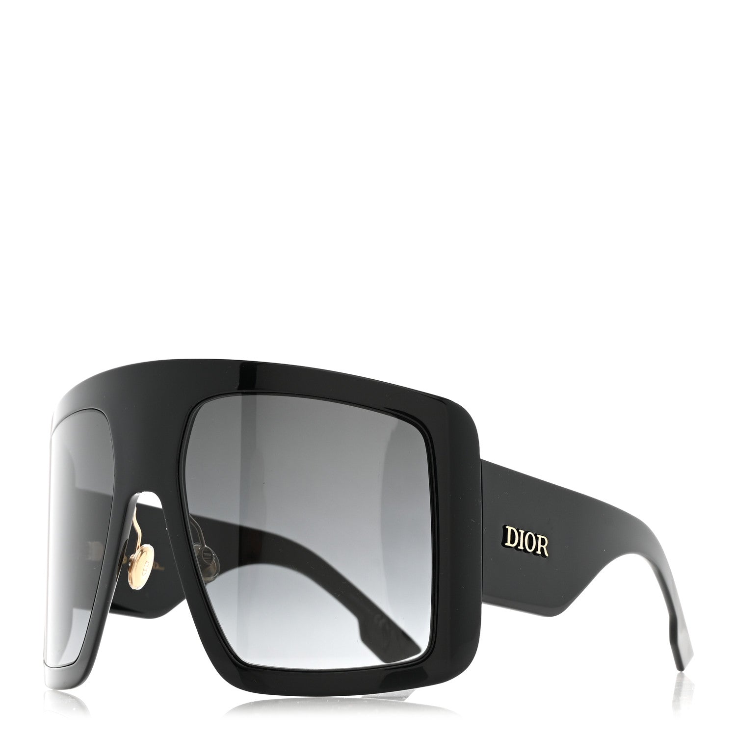 Christian Dior Acetate DiorSo Light 1 Shield Sunglasses Black 1 of 7