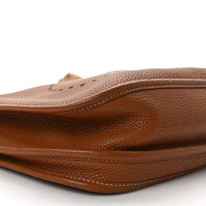 Hermes Taurillon Clemence Evelyne III PM Gold 9 of 13