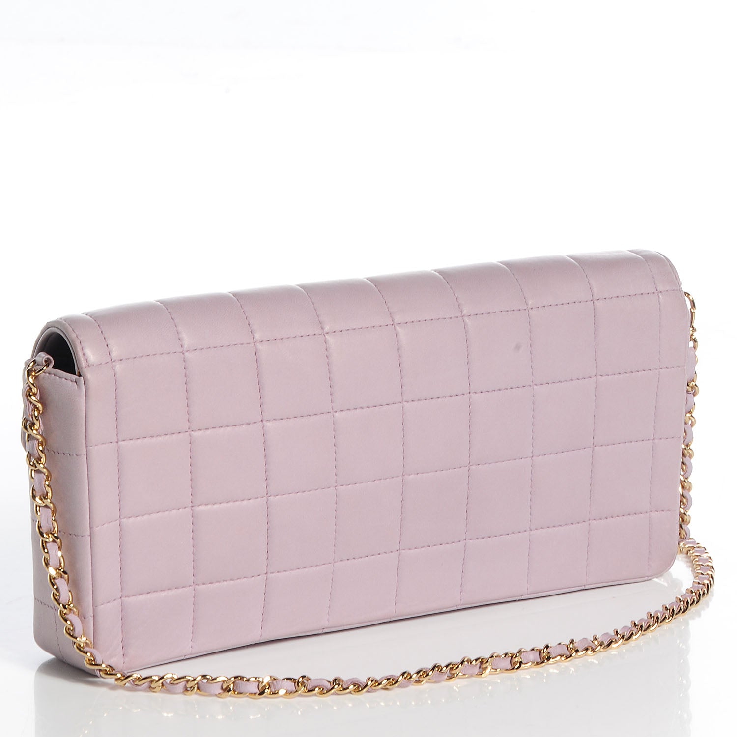 Chanel Lambskin East West Chocolate Bar Flap Lilac 3 of 9