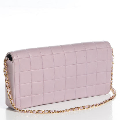 Chanel Lambskin East West Chocolate Bar Flap Lilac 3 of 9