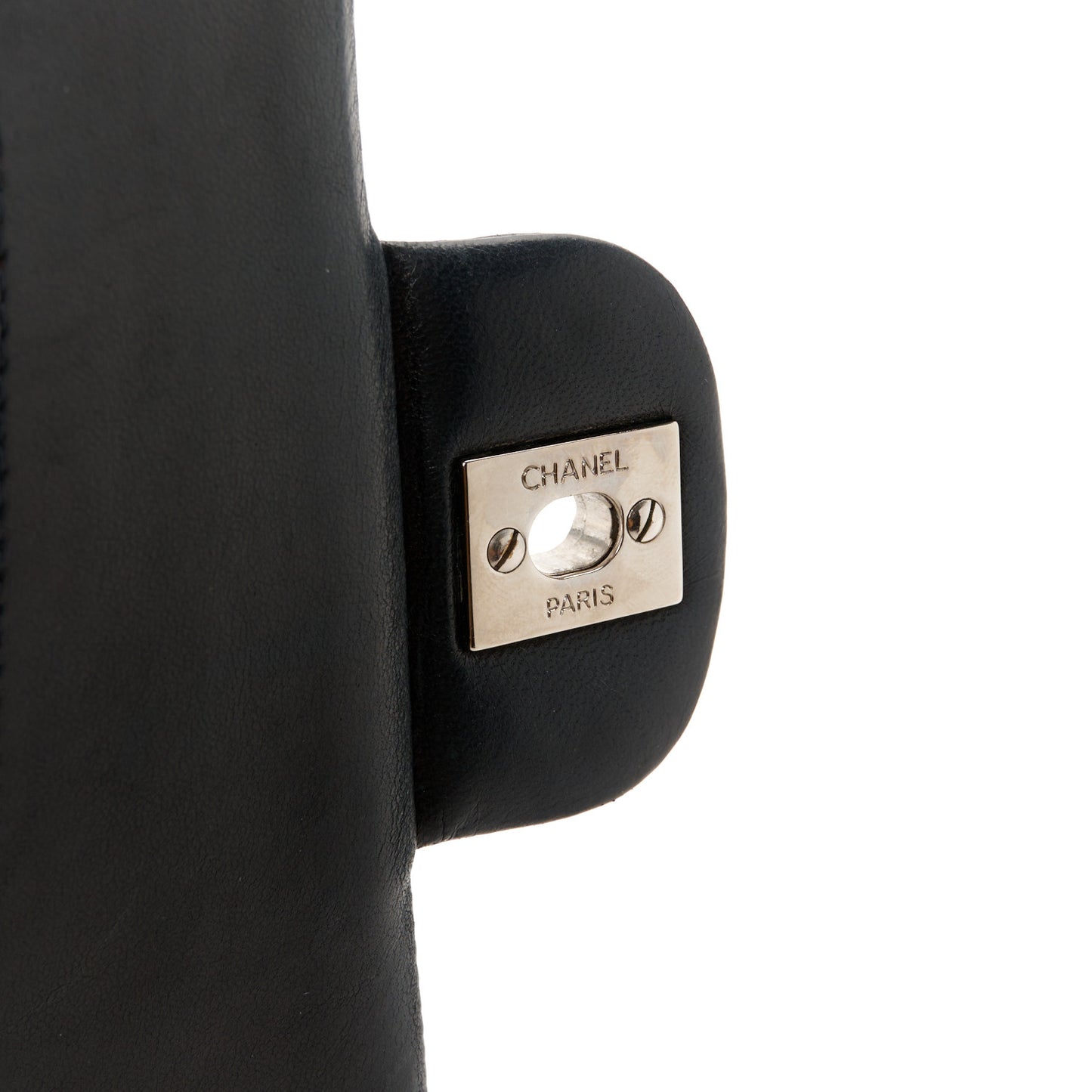 Lambskin Quilted Small Double Flap Black