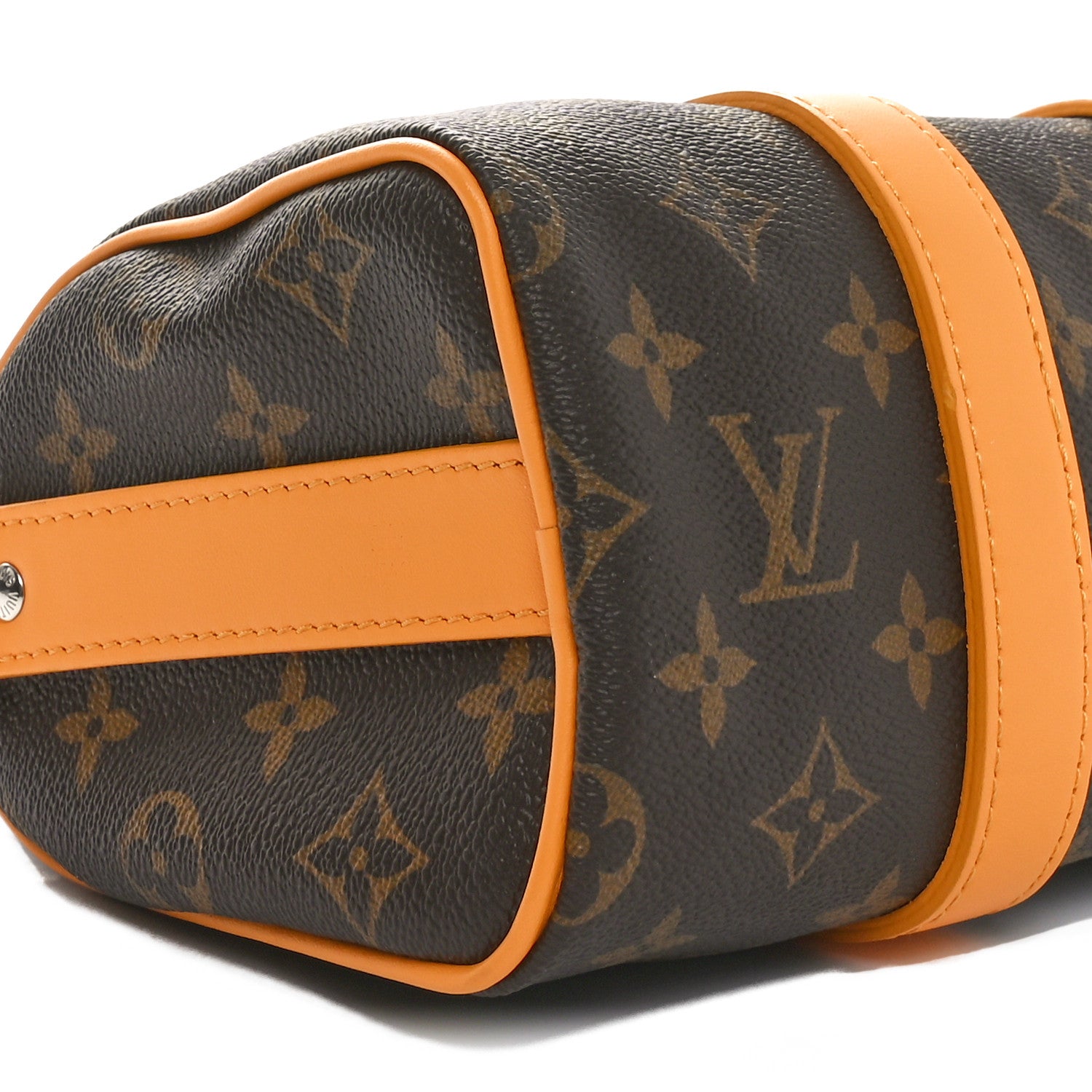 Louis Vuitton Monogram Macassar LV Colormania Keepall Bandouliere 25 Safran Yellow 8 of 9