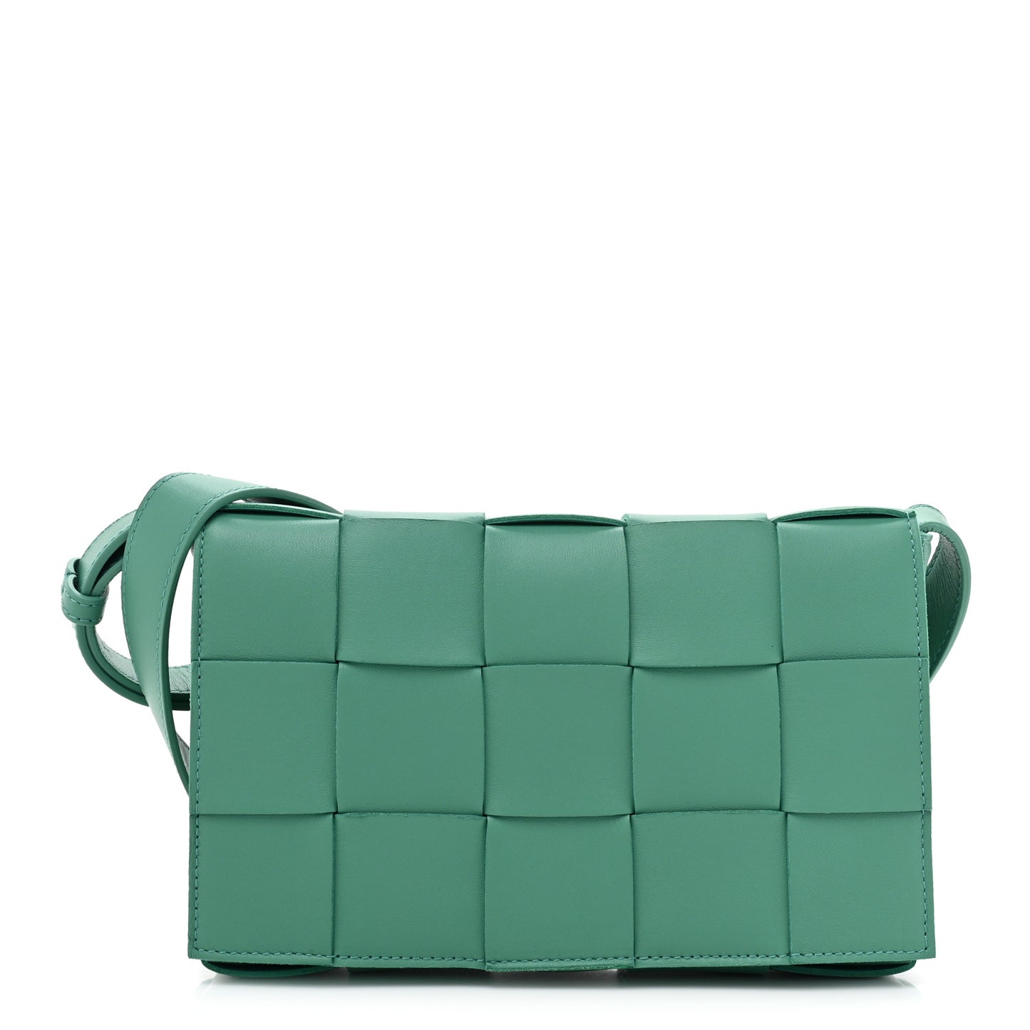 Nappa Maxi Intreccio Cassette Bag Mermaid