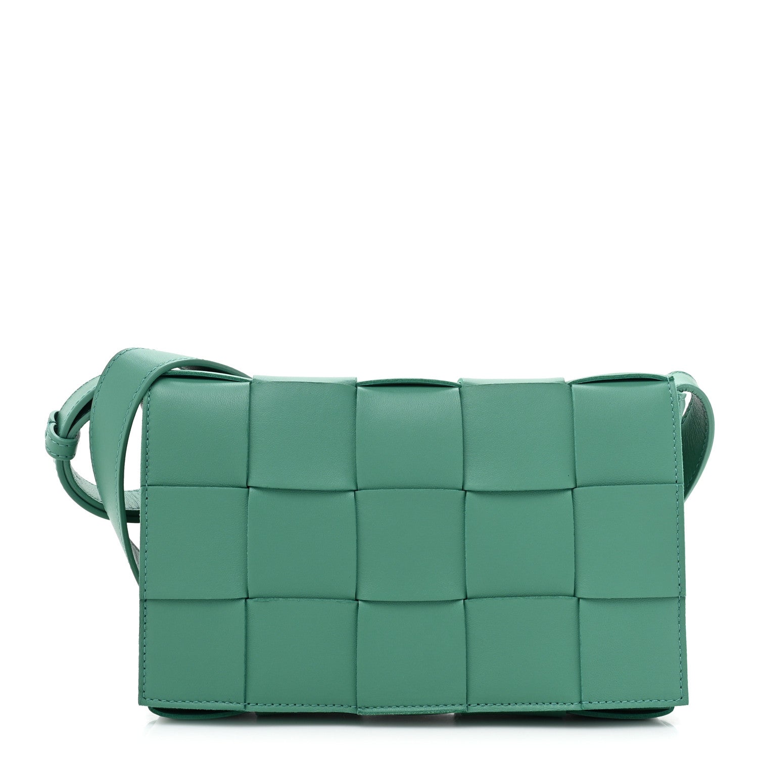 Bottega Veneta Nappa Maxi Intreccio Cassette Bag Mermaid 1 of 8