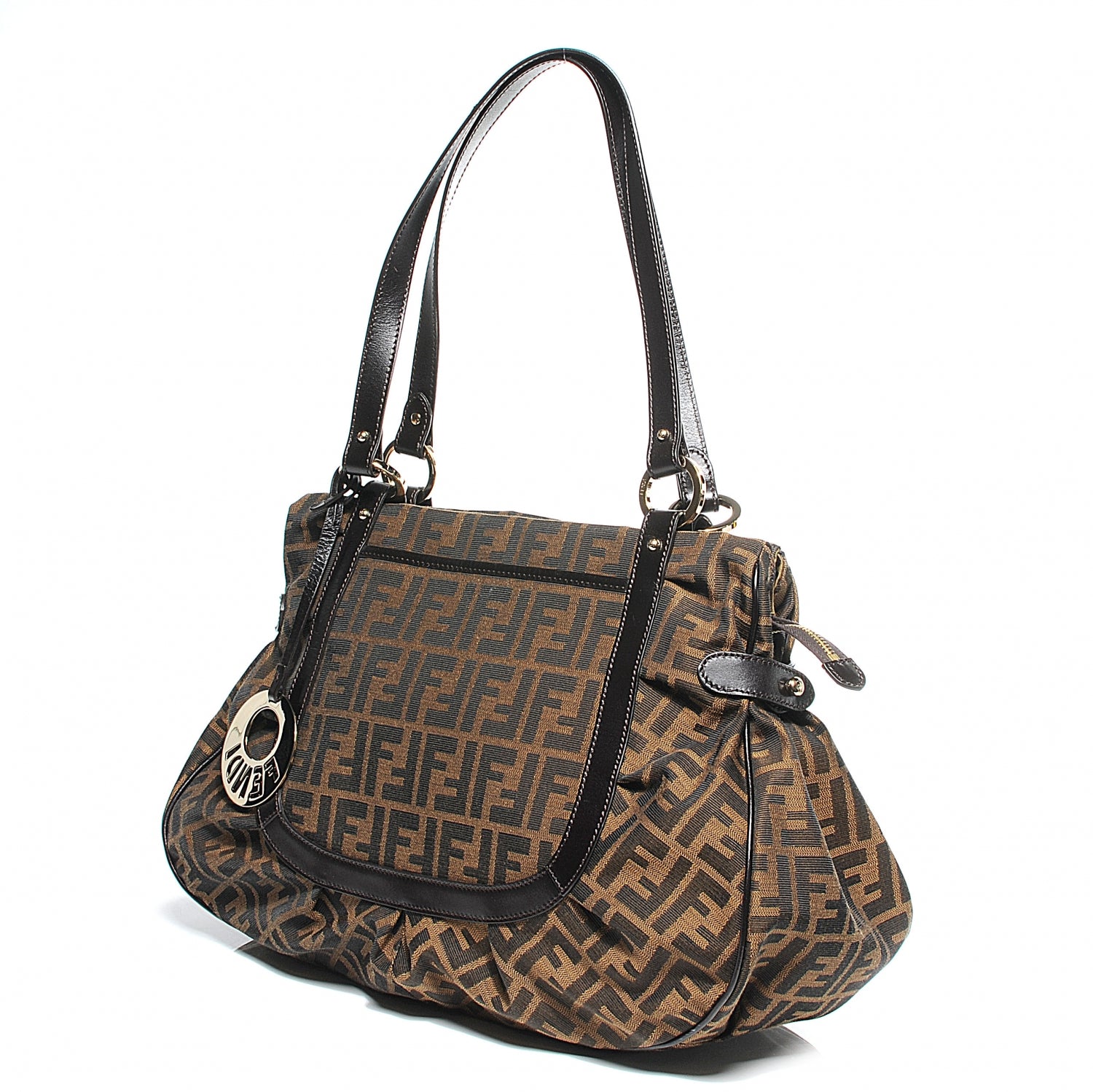 Fendi Zucca Large Chef Shopper Tote Tobacco 6 of 11