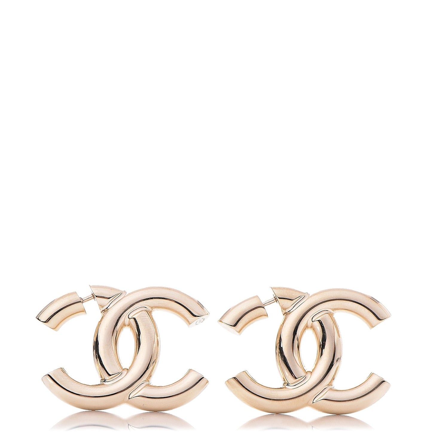 Metal CC Earrings Gold