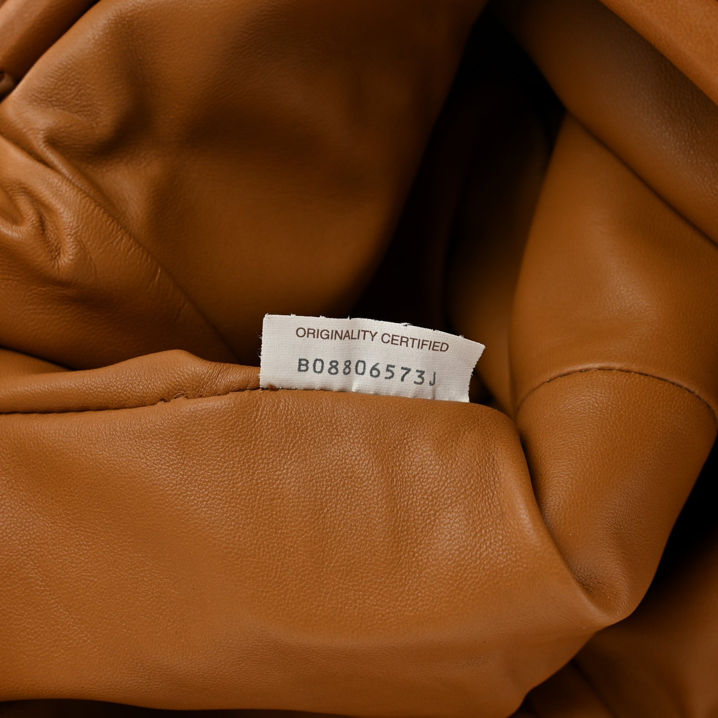 Nappa Maxi Intrecciato The Pouch Oversized Clutch Caramel