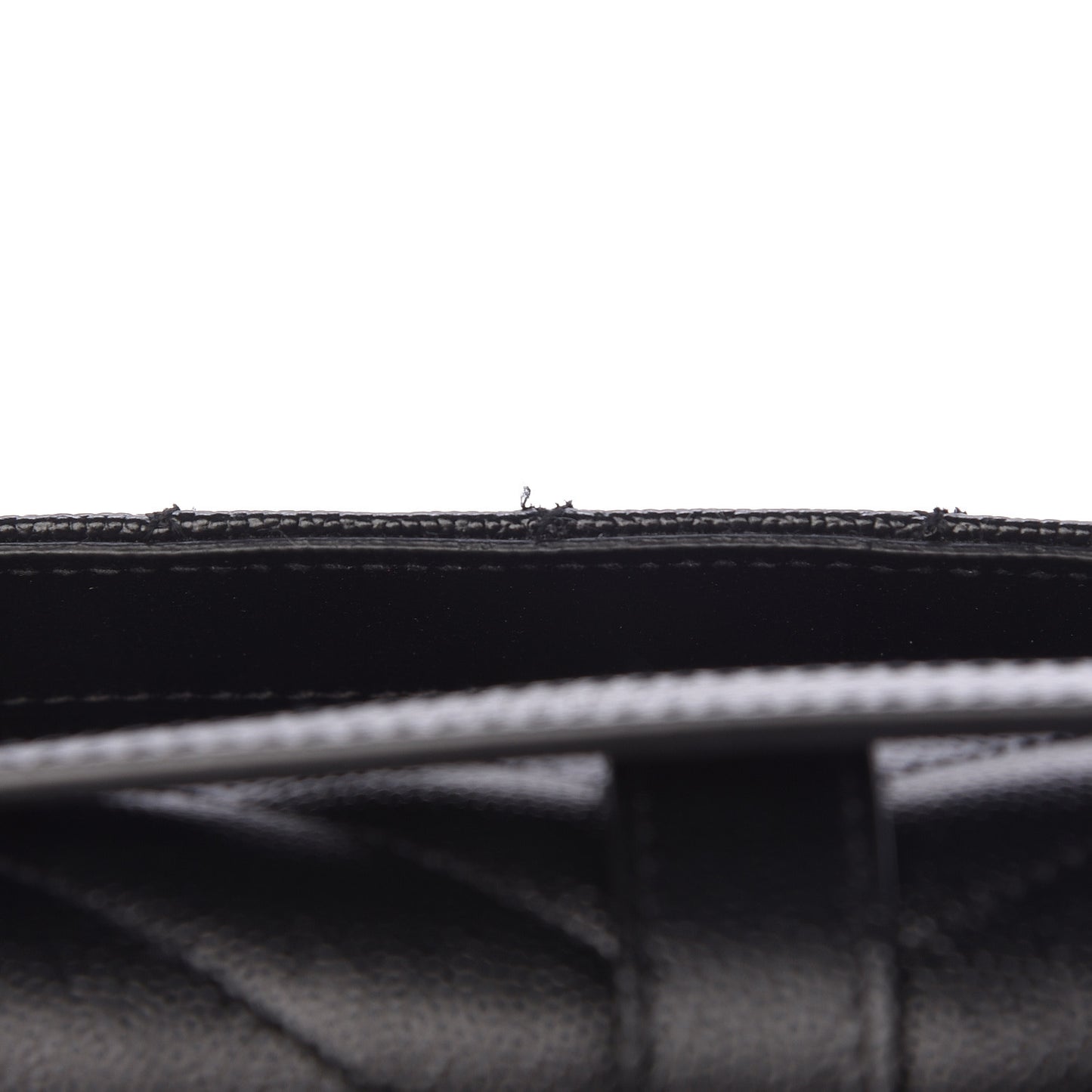 Grain De Poudre Textured Mixed Matelasse Large Triquilt Monogram Satchel Black