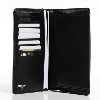 Chanel Lambskin Quilted Boy Yen Wallet Black 5 of 8