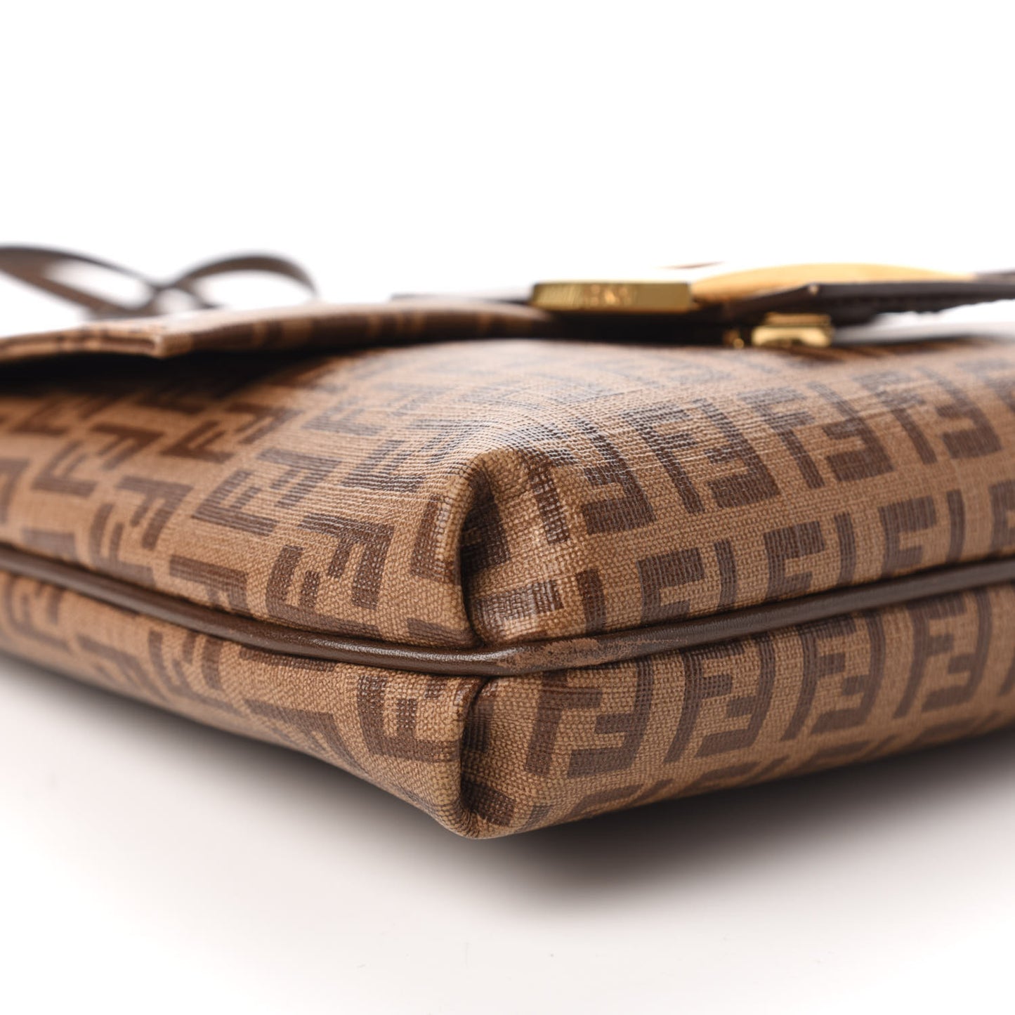 Zucchino Spalmati Vitello Tube Messenger Bag Nocciola Castagna
