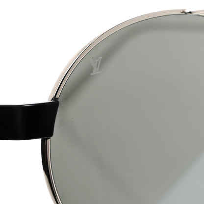 Louis Vuitton LV Starburst Round Sunglasses Z1103W Silver Black 7 of 7