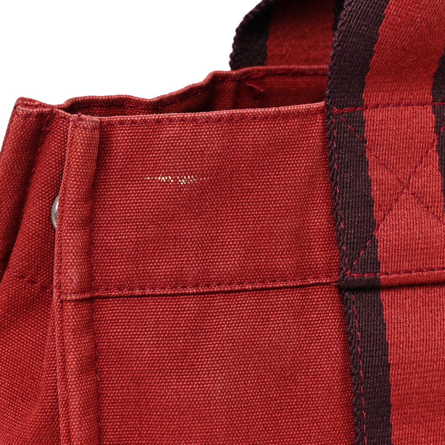 Hermes Canvas Herline PM Tote Red 9 of 9