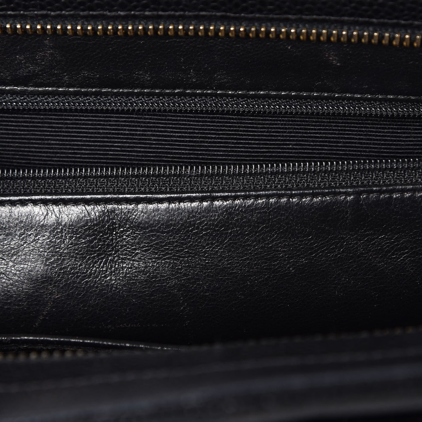 Caviar Quilted Shopper Tote Black