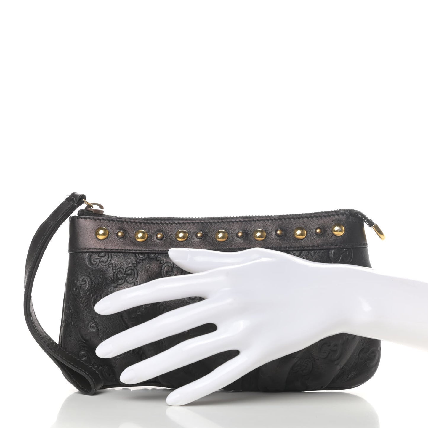 Guccissima Babouska Wristlet Black