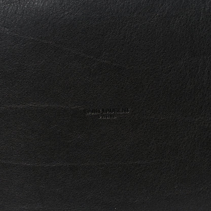 Saint Laurent Linen Calfskin Rive Gauche Bucket Bag Greggio Natural 11 of 15