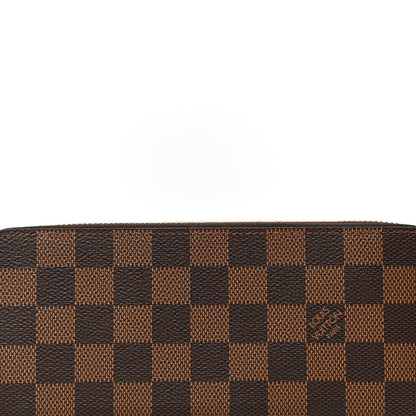 Louis Vuitton Damier Ebene Clemence Wallet Rose Ballerine 7 of 11