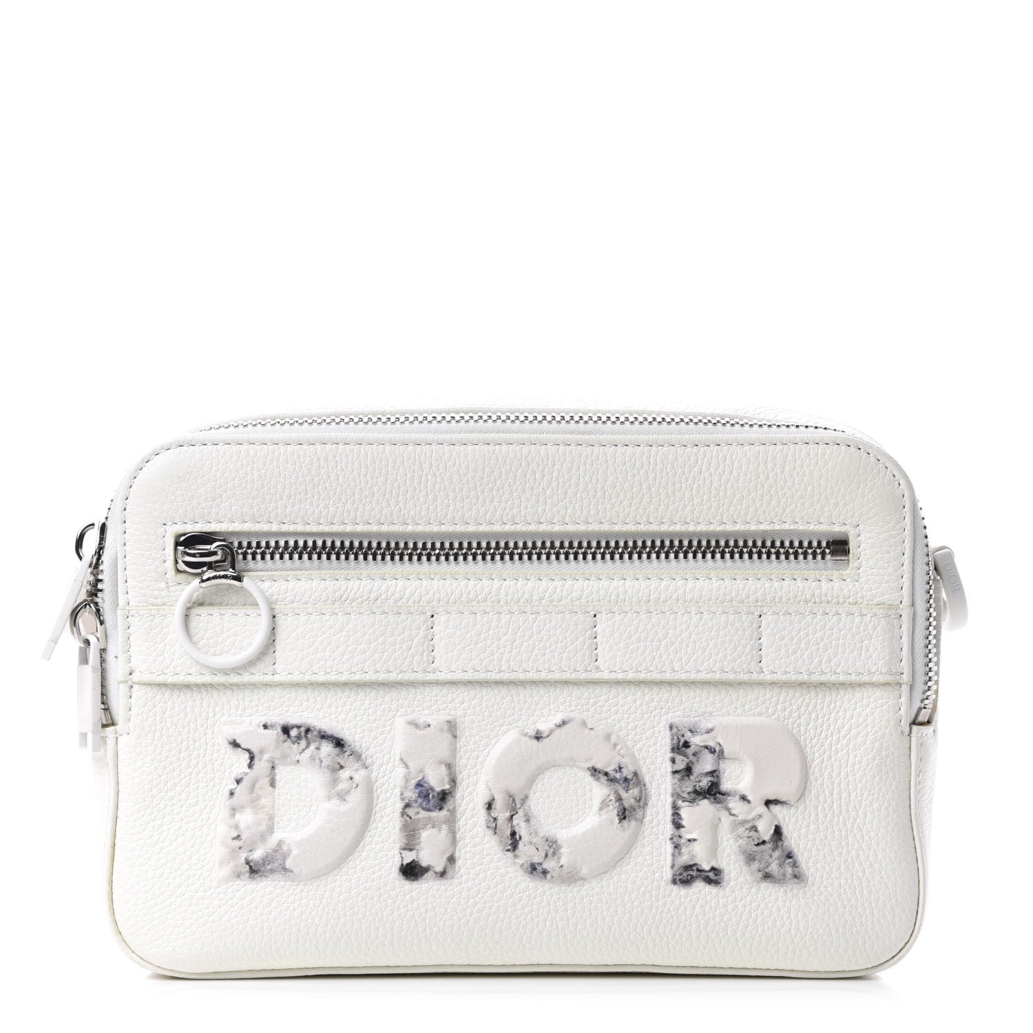 Christian Dior X DANIEL ARSHAM Grained Calfskin Safari Messenger Bag White 1 of 9
