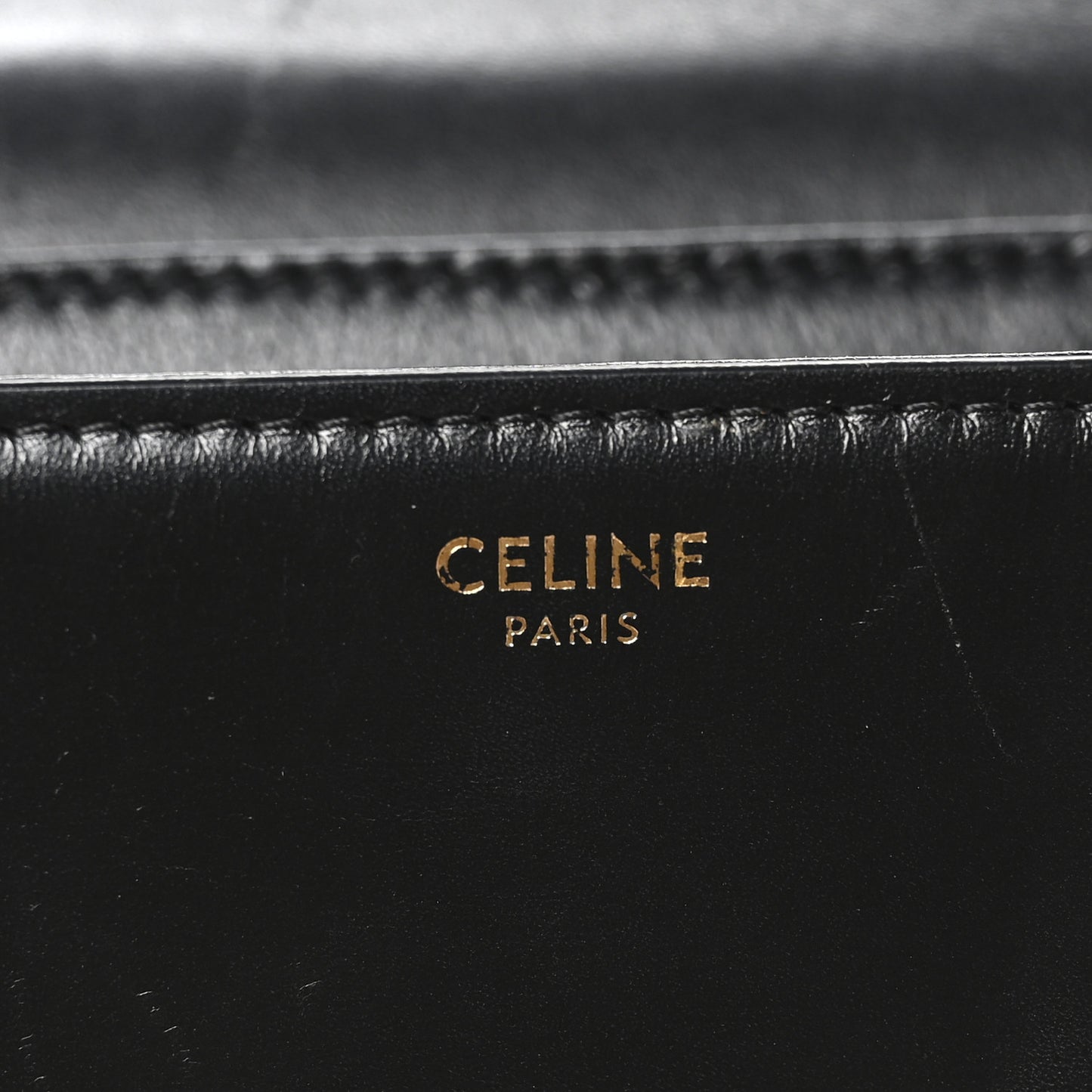 Shiny Calfskin Teen Triomphe Black
